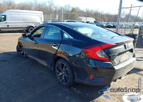 2021 Honda Civic Sport z USA, uszkodzony, nr VIN 2HGFC2F84MH508145